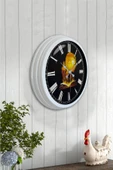Kasva Concept Hediyelik 40 Cm Beyaz Metal Kitap - Insan Duvar Saati - 4