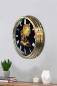 Kasva Concept Hediyelik 40 Cm Gold Metal Kitap - Insan Duvar Saati - 3