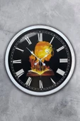 Kasva Concept Hediyelik 40 Cm Beyaz Metal Kitap - Insan Duvar Saati - 1