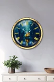 Kasva Concept Hediyelik 40 Cm Gold Metal Motor Duvar Saati - 2