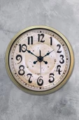 Platin Saat Hediyelik Duvar Saati 40 Cm Metal Eskitme Renk England Modeli - 4