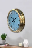 Kasva Concept Hediye 40 Cm Gold Metal Milano 2 Duvar Saati - 3