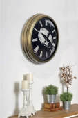 Kasva Concept 40 cm Eskitme Metal Yüzük Hediyelik Duvar Saati - 2
