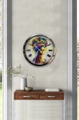 Kasva Concept 40 Cm Krom Metal Afrikalı Duvar Saati Hediyelik - 4