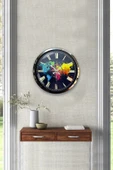 Kasva Concept Hediyelik 40 Cm Krom Metal Pusula Duvar Saati - 4