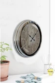 Kasva Concept 40 Cm Krom Metal The Wall Duvar Saati - 2