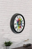 Kasva Concept 40 Cm Siyah Metal Bisiklet Duvar Saati - 4