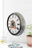 Kasva Concept Hediyelik 40 Cm Krom Metal New York Temalı Duvar Saati - 3
