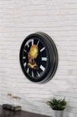 Kasva Concept 40 Cm Siyah Metal Kitap - Insan Duvar Saati - 3