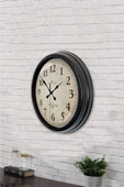 Kasva Concept 40 cm Siyah Metal Kabe Duvar Saati - 3