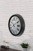Kasva Concept 40 Cm Siyah Metal Tablo Kadın Duvar Saati - 3