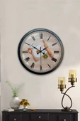 Kasva Concept Hediyelik 40 Cm Siyah Metal Mutfak Duvar Saati - 2