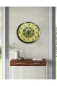 Kasva Concept 40 Cm Krom Metal Çini Deseni Duvar Saati - 1