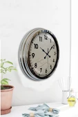Kasva Concept Hediyelik 40 Cm Krom Metal Klasik Duvar Saati - 2