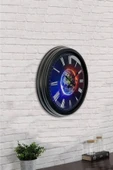 Kasva Concept 40 Cm Siyah Metal Fotoğraf Duvar Saati - 4