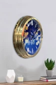 Kasva Concept Hediyelik 40 cm Gold Metal Hayal Duvar Saati Clock - 4