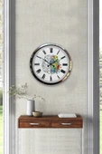 Kasva Concept Hediyelik Saat Okul 40 Cm Krom Metal Beyin Duvar Saati - 4
