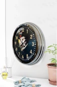 Kasva Concept Hediyelik Dekoratif 40 Cm Krom Metal Dekoratif Duvar Saati - 3