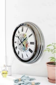 Kasva Concept Hediyelik Saat Okul 40 Cm Krom Metal Beyin Duvar Saati - 3