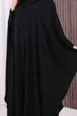 Kapüşonlu Ayrobin Pelerin 70021 Siyah thumbnail 7