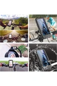 Motorsiklet Bisiklet Atv Manyetik Su Geçirmez 360° 5-7 inç Telefon Tutucu Tutacağı M3 - 4