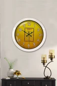 Platin Saat 36 Cm Beyaz Metal Ayet-el Kursi Duvar Saati - 2