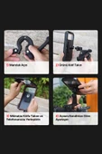 Motorsiklet Bisiklet Atv Manyetik Su Geçirmez 360° 5-7 inç Telefon Tutucu Tutacağı M3 - 6