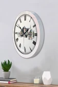Platin Saat 36 Cm Beyaz Metal Ayasofya Temalı Duvar Saati - 3