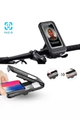 Motorsiklet Bisiklet Atv Manyetik Su Geçirmez 360° 5-7 inç Telefon Tutucu Tutacağı M3 - 3