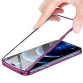 Apple iPhone 13 Pro Max Uyumlu 360 Derece Tam Kaplayan Cam Kapak Kılıf thumbnail 6