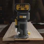 CAT DX82B.3 18Volt Şarjlı Kömürsüz 6mm Devir Ayarlı Profesyonel Avuç İçi El Frezesi Formika Tıraşlama (Akü Dahil Değildir) - 10