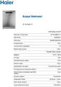 Haier XF 5C7M0X-17 Wi-Fi 8 Programlı Bulaşık Makinesi - 2
