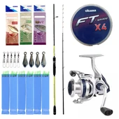 Yek Outdoor Hazır Tekne Oltası Seti Okuma Orata Tekne Kamışı 202cm 150-200gr 2 Parça Olta Kamışı&Okuma ARIA-8000a Olta Makinesi - 1