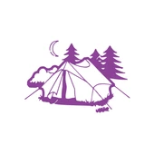 Kamp Araba Stickeri 17x17 Cm Mor - 1