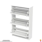 Modilayn WEST Asma Kapı Önü 72x116x26 cm’lik 3 Düşer Kapak 6 Göz Bölmeli Ayakkabılık - 7