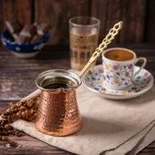 Girist Büyük Boy Bakır Cezve thumbnail 2