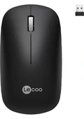 Lenovo Lecoo WS214 Siyah Sessiz Ergonomik Optik Kablosuz Mouse - 1