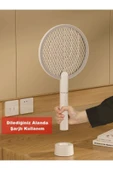 MTS520001 USB Şarjlı Uv Işıklı Elektrikli Sivrisinek Öldürücü Raket Sinek Öldürücü Sineksavar - 2