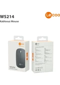 Lenovo Lecoo WS214 Gri Sessiz Ergonomik Optik Kablosuz Mouse - 6