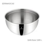 Sofram Çelik Derin Karıştırma Kabı Kase 26 Cm 5,80 Litre - 1