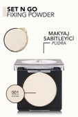 SABİTLEYİCİ MAT KOMPAKT PUDRA (SOĞUK ALT TON) - SET'N GO FİXİNG POWDER - 001 BANANA - 8682536053631 - 6
