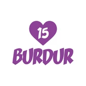 Kalpli 15 Burdur Araba Sticker 17x17 Cm Mor - 1