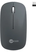 Lenovo Lecoo WS214 Gri Sessiz Ergonomik Optik Kablosuz Mouse - 1