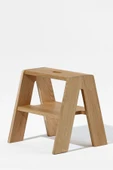 PASAWOODS Stephan  Doğal Meşe Merdiven Tabure  2 Basamaklı Çok Amaçlı Dekoratif Tabure - 3