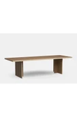 PASAWOODS Bruli | Modern Natürel Dikdörtgen Masa | 280x100 Cm | Toplantı / Çalışma / Yemek Masası - 2