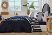Özdilek Wonder Çift Kişilik Lastikli Fitted Çarşaf Nevresim Takımı Lacivert - 1
