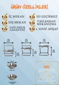 Büyük ve Orta Boy Köpekler İçin Ayarlanabilir 3 Yükseklikli Paslanmaz Çelik Mama ve Su Kabı Standı - 5