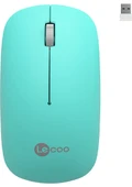 Lenovo Lecoo WS214 Turkuaz Sessiz Ergonomik Optik Kablosuz Mouse - 1