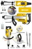 Powerforge 5800 Pro 17 Kg Büyük Tip Kırıcı Hilti 70 Joule Taşıma Çantalı-Sarı - 2