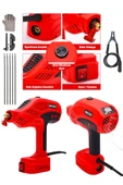 Powerforge Y-300 Amper Çift Kartli Çift Soğutma El Tipi İnvertör Elektrikli Kaynak Makinesi-Kırmızı - 2